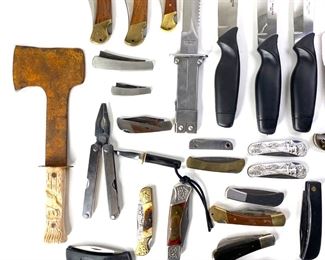 Lot of 60+ Various Knives Knife Set 	333411	6.75x11.25x14.75