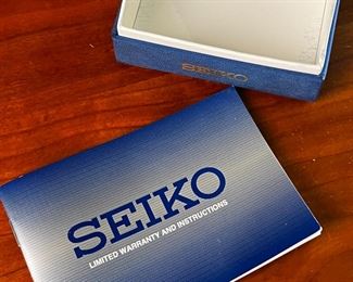 Seiko Watch in Box Model: 170945 	222223	Face of watch is 22mm wide / Box is 3x4x5