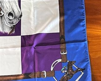 Ralph Lauren Polo Equestrian Silk Scarf 	244055	35x35in