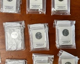 Lot of 15 2011 Sacagawea Native American Dollar .999 Fine Silver Enriched Coins Proof	331306	