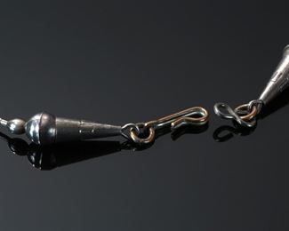 I Yazzie Navajo Silver Chunk Turquoise Choker Necklace Coral Pendant Native American 