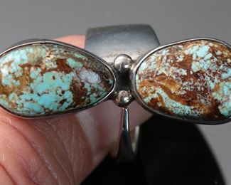 Native Sterling Silver & Turquoise Ring Size: 8.5	331426
