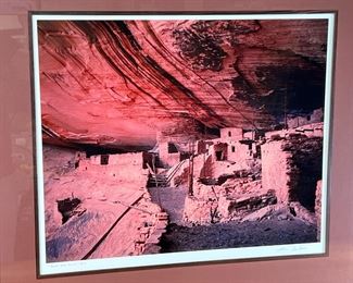Framed Photograph of “Keet Seel Ruins #3” Artist signed by Lou DeSerio 	418057	30.5x34x1