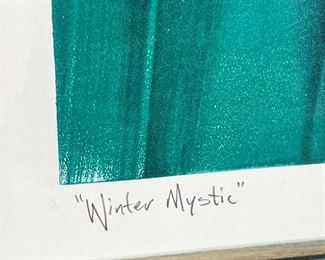 Joe Maktima Signed Litho “Winter Mystic” Framed Lithograph Print 	418058	36x29x1