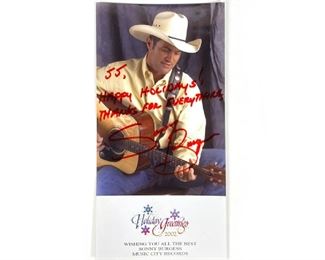 Signed Sonny Burgess Happy Greeting Photograph 	222266	8x4