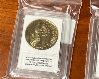 3pc Saint-Gaudens Proof Double Eagle 24kt gold enriched  Replica 1933 Copy	331305