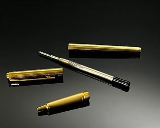 Montblanc NOBLESSE Gold Platted Rollerball Pen Ball Point Pen 	118019	138mm long x 9mm 