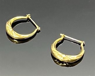 14k Gold Hoop Earrings FB	244042	17x16mm