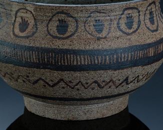 Millie Sabman Hopi Pottery Bowl Stoneware 	425034	4.75in H x 7in Diameter at widest point 