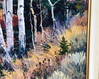 “October Moment” artist signed by David Jackson with Certificate of Authenticity Giclee Print on Canvase 	418056	39x29x2