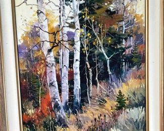 “October Moment” artist signed by David Jackson with Certificate of Authenticity Giclee Print on Canvase 	418056	39x29x2