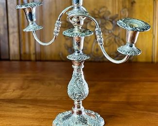 Eales 1779 Silverplate Reproduction Candelabra PAIR	777754	16x17x5.5in
