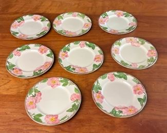 8pc 8in Salad Plates Franciscan Desert Rose Plates Dinnerware Johnson Bros	333304	8in diameter 