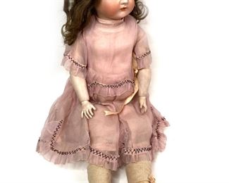 Antique Doll with Jointed Limbs and Open/Close Eyes  	222295	30x10x6