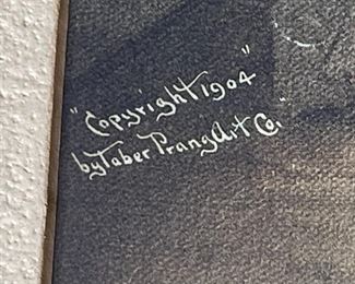 1904 Antique Litho Taber Prang Art H Prieibentriel 2 women knitting	777748	Matte: 24x20in<BR>Image: 17x13in