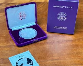 1986 Silver American Eagle One Dollar Coin 1oz .999 Silver Bullion Liberty 	331304