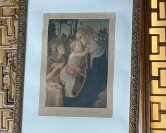 S. Botticelli La Vierge l'Enfant Jesus et Saint Jean Framed Litho Print hél. braun & cie	777725	Frame: 20.25x15.25in<BR>Image:10.75x7.5in