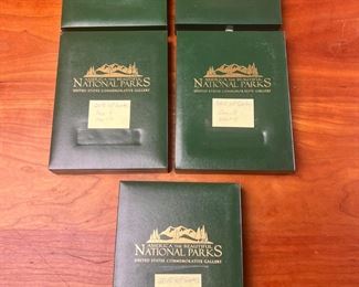 Lot of 5 2010-2012 National Parks Quarter Collection in Display cases 	331335