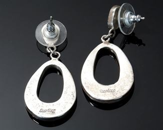 Sterling Silver & Turquoise Drop Earrings 	331424