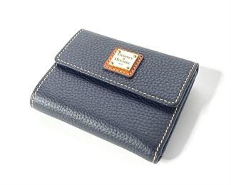 Dooney & Bourke Black Leather Wallet	418021	3.75x4.5x1