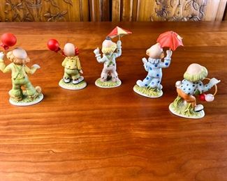Lot of 5 Lefton Handpainted Clowns	418024	Each 5x4x3
