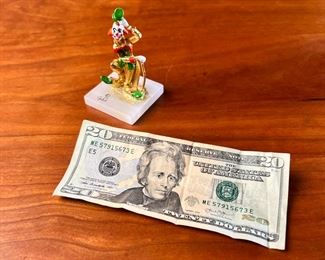 Judi Originals 24k Plated Hand Painted Clown on Marble Base	418031	3.5x2x2