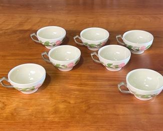 7pc Teacups Franciscan Desert Rose Dinnerware Tea Cup set by Johnson Bros	333310	2.75x5.75