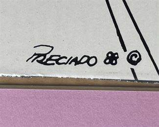 AS-IS Luis Preciado 1988 Print	777729	Frame: 20x26in<BR>Image: 11.5x18.5in