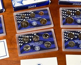 Lot of 4 United States Mint Proof Set Coins	331346