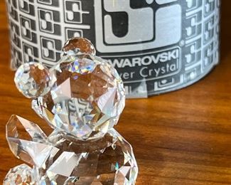 Swarovski Silver Crystal Teddy Bear	333316	2” <BR>Swarovski   box (2.5x3.25)