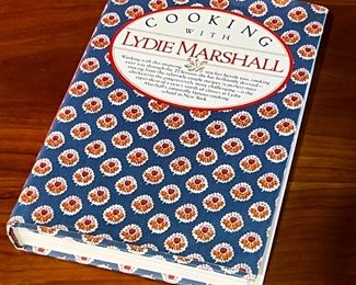 Author Signed Cooking With Lydie Marshall Cook Book  Cookbook	333355	9.5x6.75x1.25