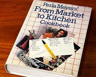 Author Signed Perla Meyers’ From Market to Kitchen Cook Book Cookbook	333357	10.25x7.75x2