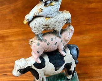 Midwest Importers Stacked Farm Animals Cast Iron Doorstop	333432	9x5.25x2