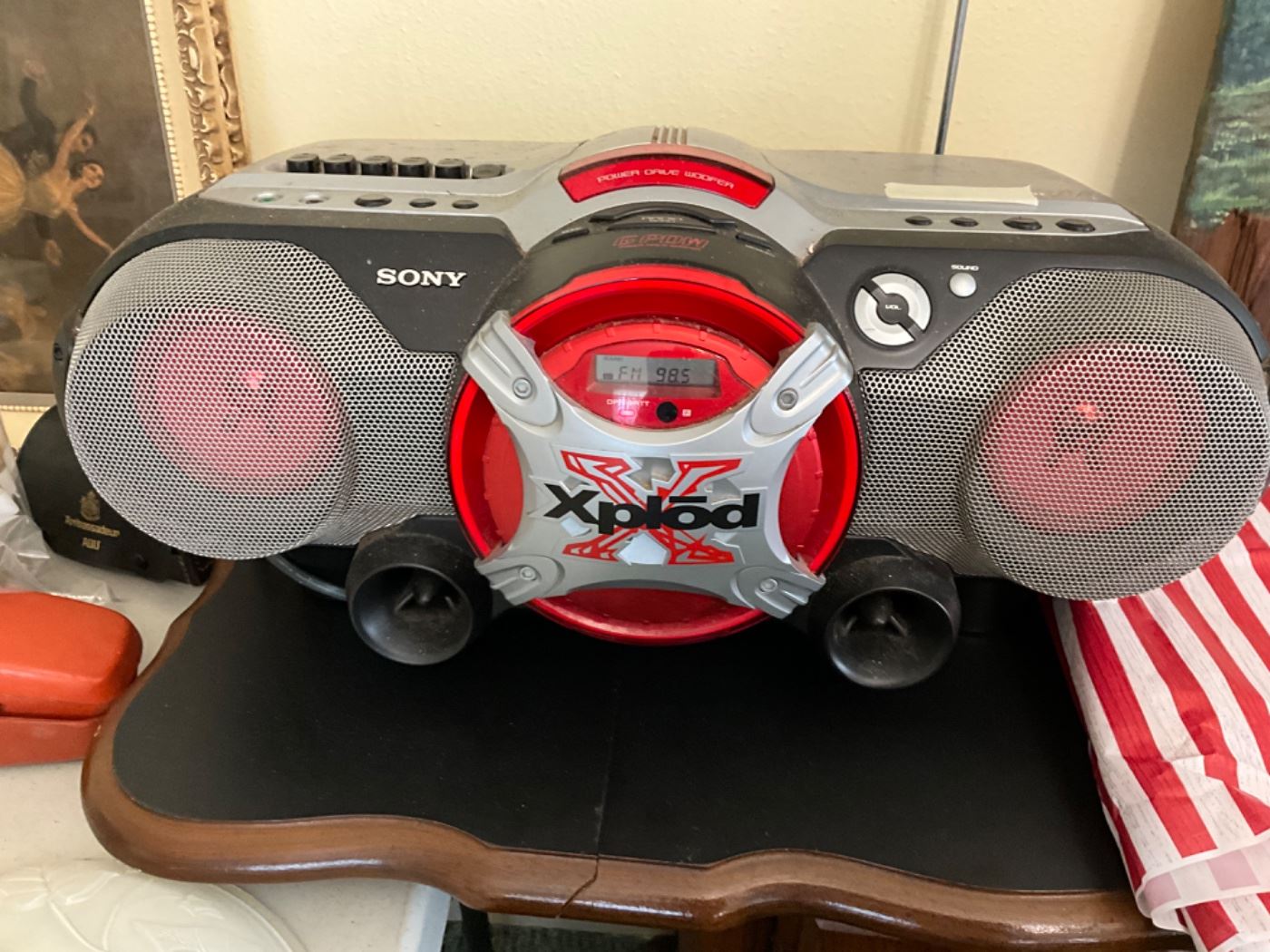 Large boom box-Sony Xplod
