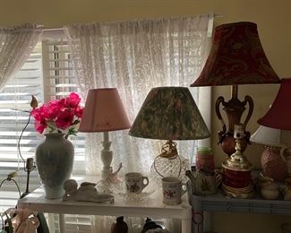 Lamps! Lots of lamps throughout the house