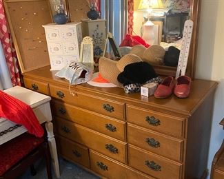 Dresser with mirror