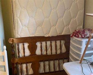 Full bed, mattress & box springs with headboard