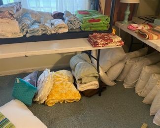 Linens, towels, pillows, blankets & more