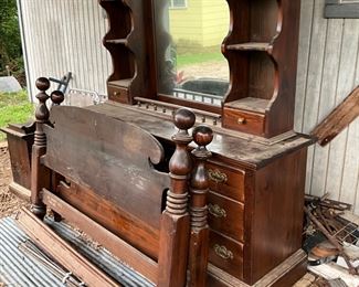 Dresser, headboard & rails