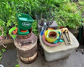 Outdoor items - most behind the house