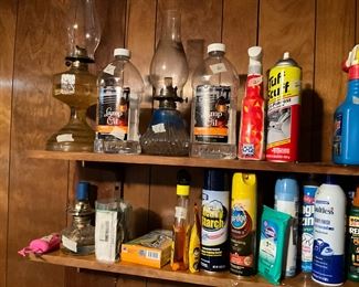 Downstairs - Miscellaneous cleaning supplies