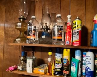 Downstairs - Miscellaneous cleaning supplies