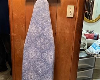 Downstairs-ironing board & decor