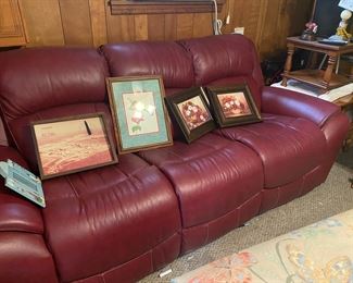 Sofa with recliners on each end