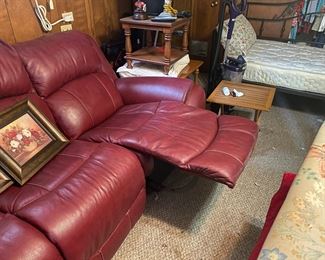 Sofa with recliners on each end