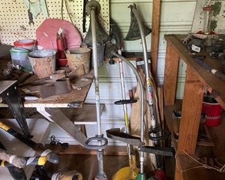 Small metal building outside behind the house