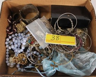 38: Costume jewelry lot