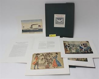 59: American Primitive Watercolors 16 Plate Collection