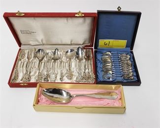61: x3 Boxes of Assorted Sterling Silverware