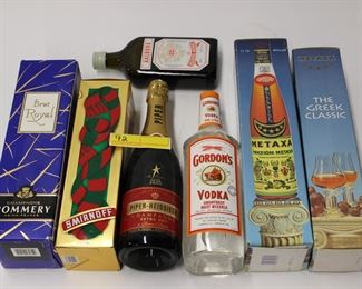72: x7 Assorted Alcohol Bottles